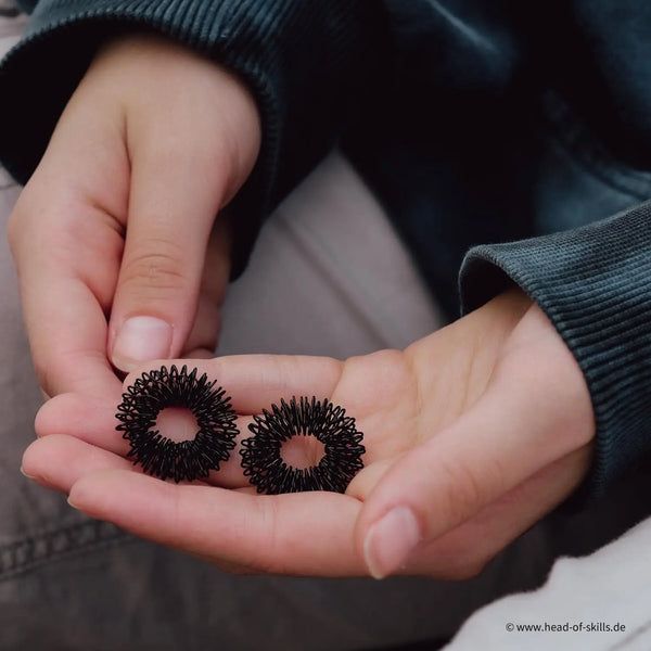 Fingermassage-Ring Black