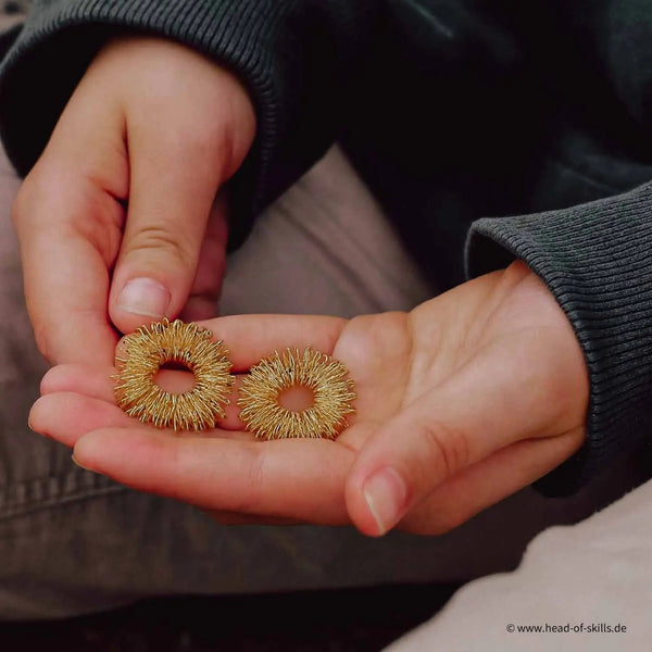 Fingermassage-Ring Gold