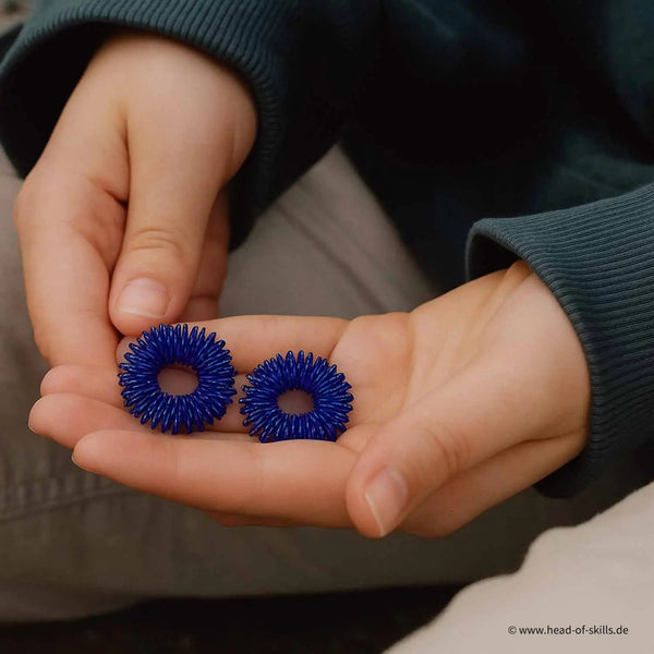 Fingermassage-Ring Blue