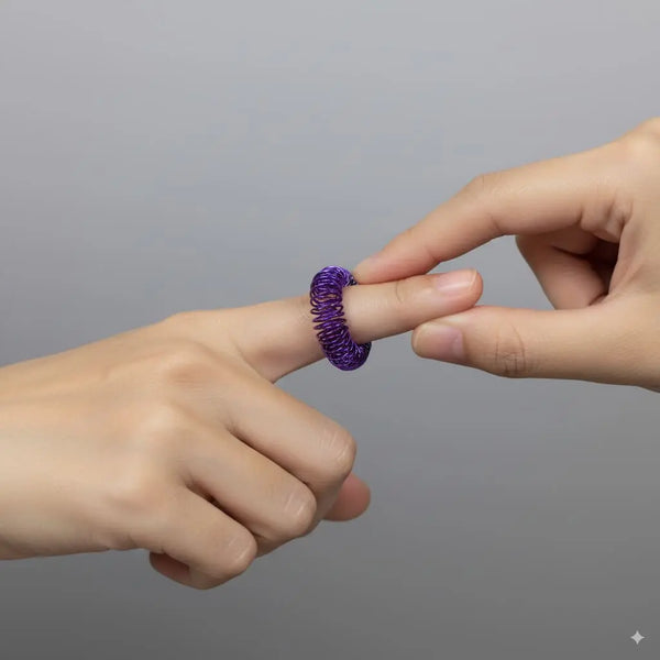 Fingermassage-Ring Purple