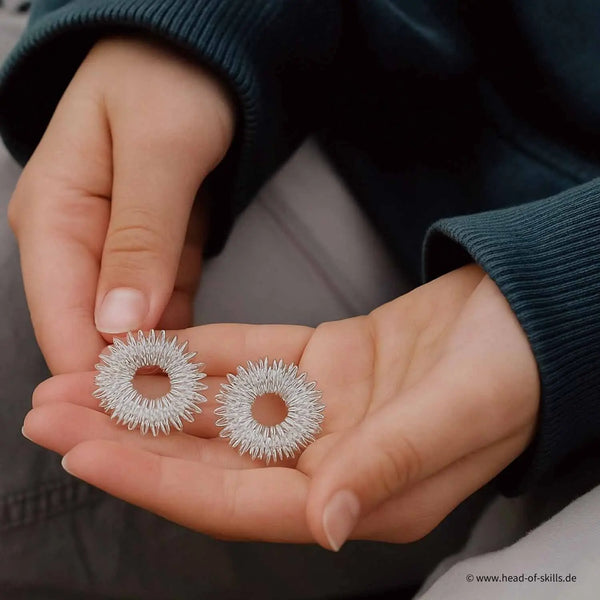 Fingermassage-Ring Silver