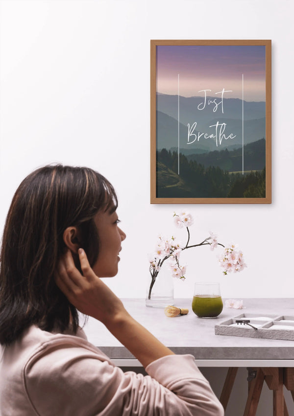 Just Breathe Poster Digital Download