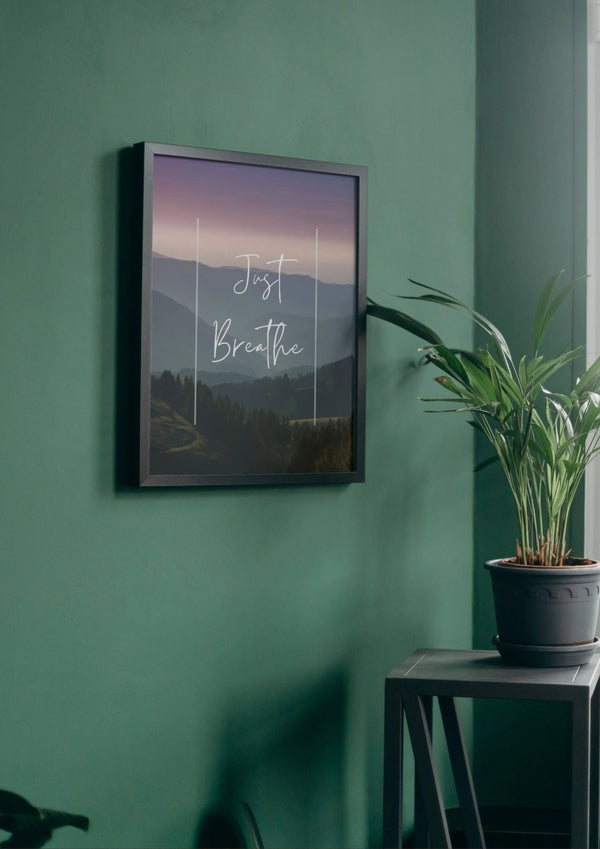Just Breathe Poster Digital Download
