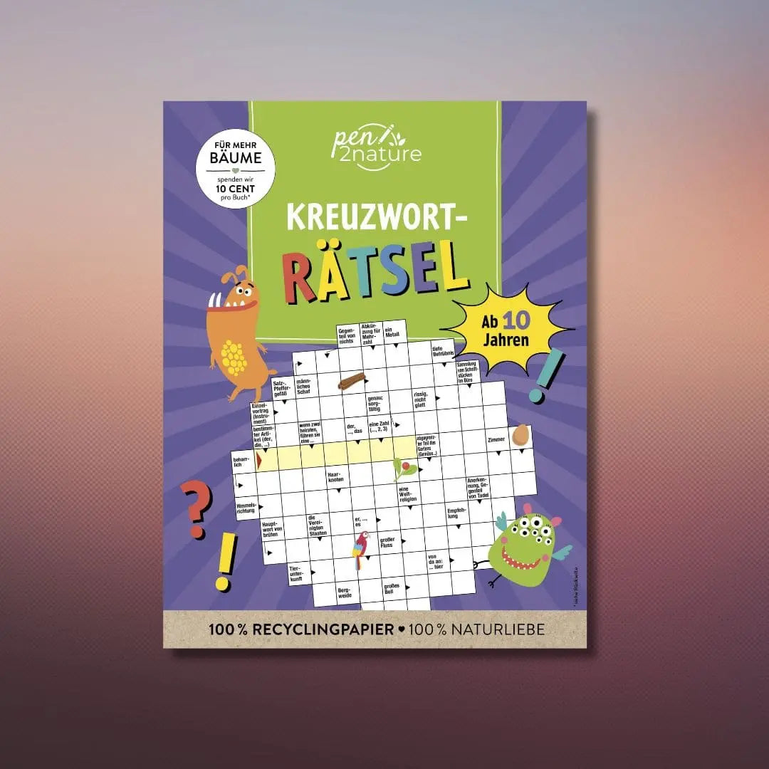 Kreuzworträtsel ab 10 Jahren. Knobeln und Rätseln für Kinder - Head of