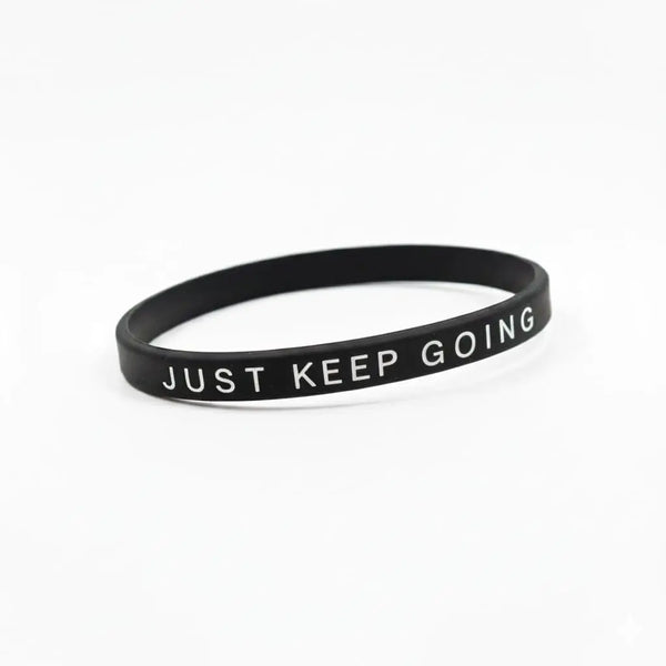 Silikon Armband Just Keep Going