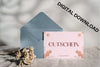 Wertgutschein Rosa & Florales Muster Digital (PDF)