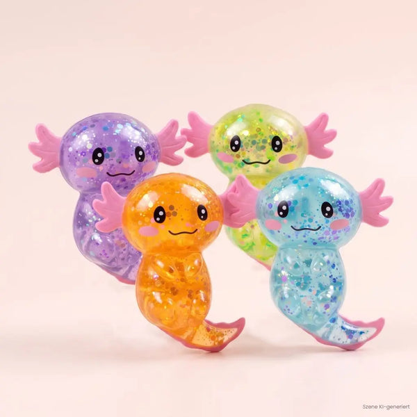 Axolotl Squishy Glitter