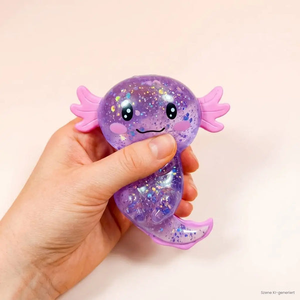 Axolotl Squishy Glitter