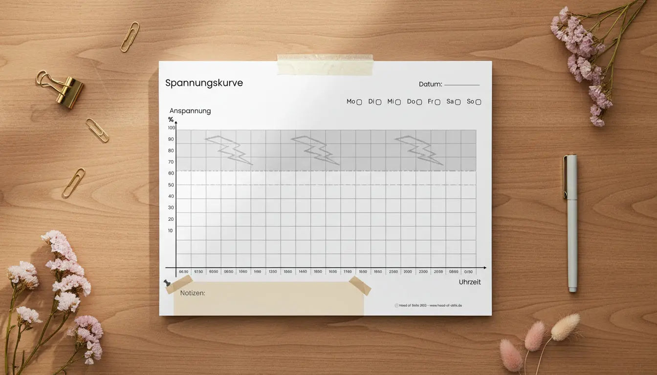 Spannungskurve – A4 Block (50 Blatt) 