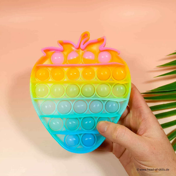 Fidget Bubble Pop Glow in the Dark Strawberry 
