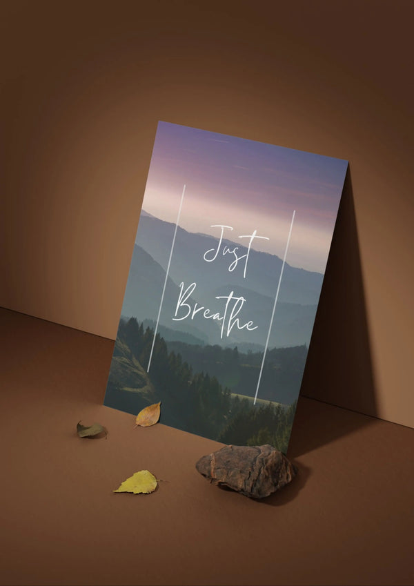 Just Breathe Poster Digital Download 