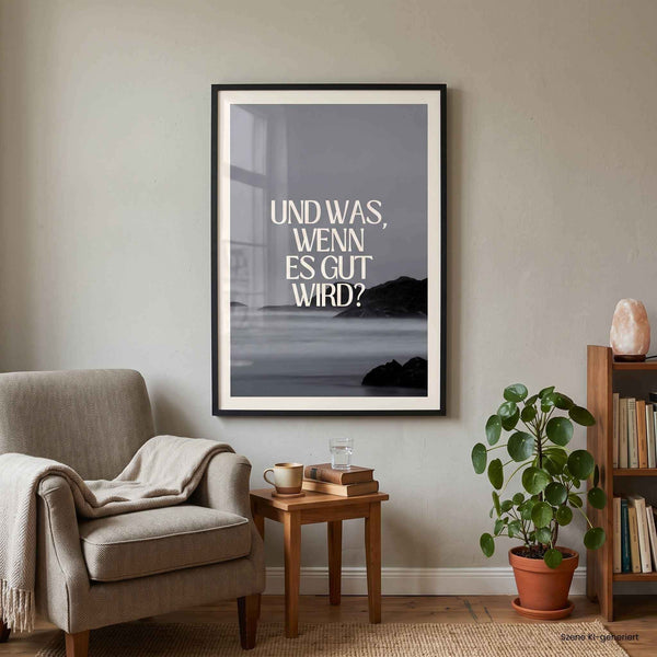 Poster „Und was, wenn es gut wird?“ – DIN A2 