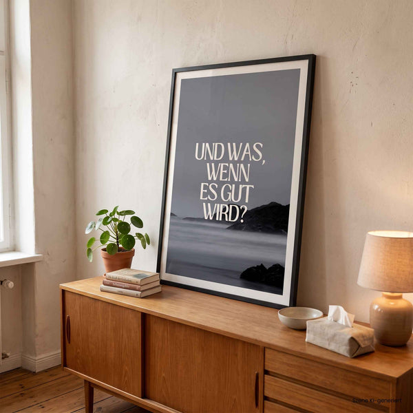 Poster „Und was, wenn es gut wird?“ – DIN A2 