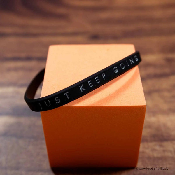 Silikon Armband Just Keep Going 