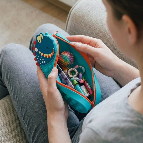 Skills Notfalltasche Pop Fidget Schlampermäppchen Dino