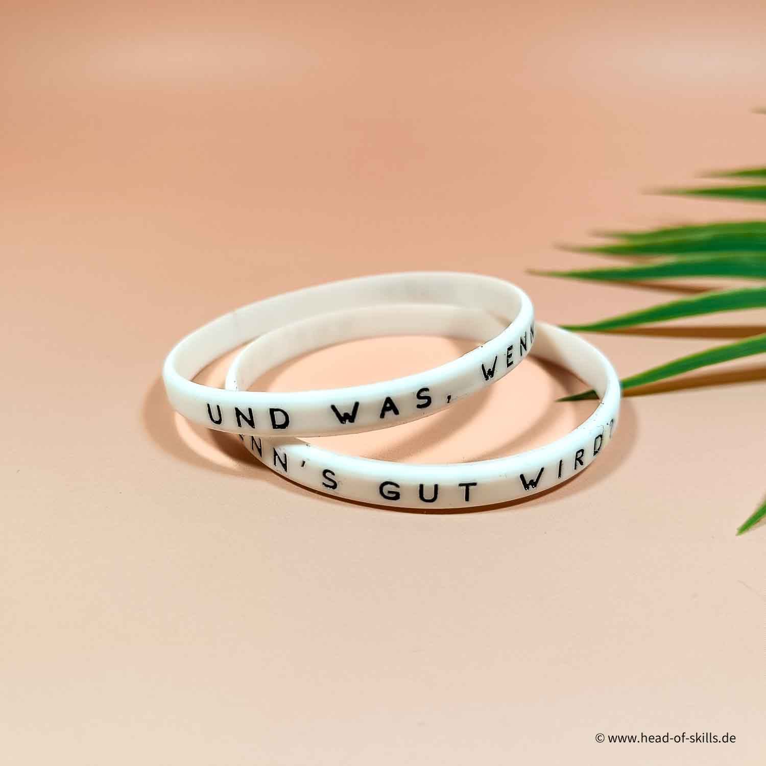 Silicone Bracelet Slim "Keep going..."