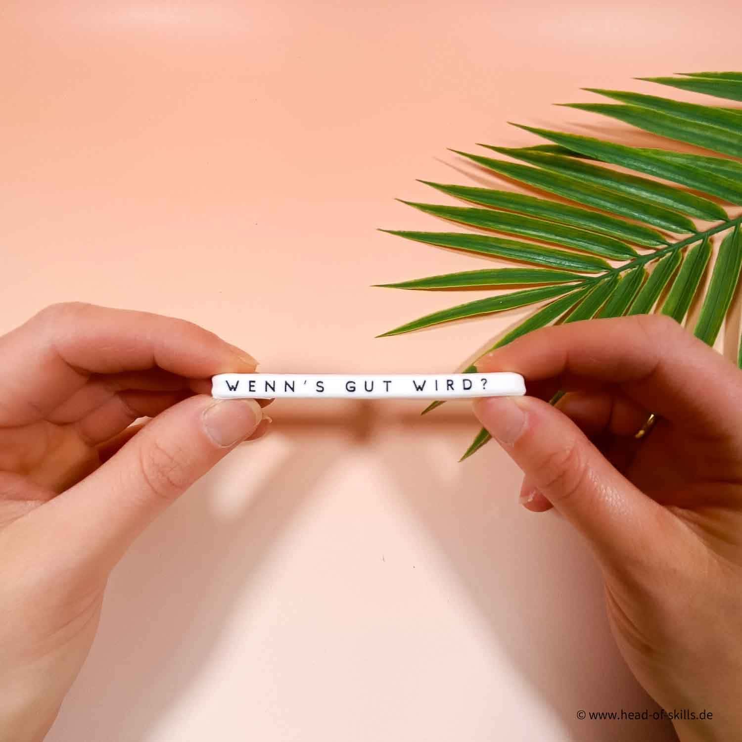 Silicone Bracelet Slim "Keep going..."