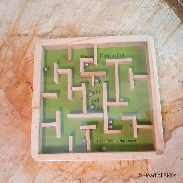 Skills zur Ablenkung | Kleines Holzlabyrinth