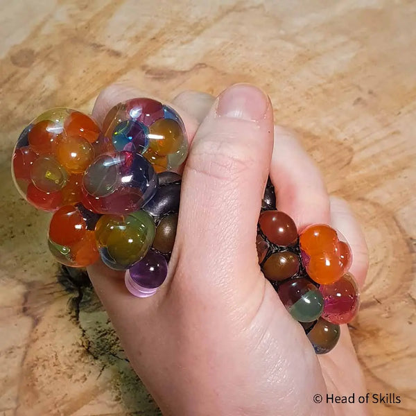 Skills zum Stressabbau | Squishy Mesh Ball Rainbow