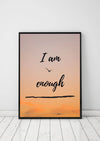 Selbstwertsteigerung | I am Enough Poster | Digital Download Head of Skills