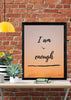 Selbstwertsteigerung | I am Enough Poster | Digital Download Head of Skills