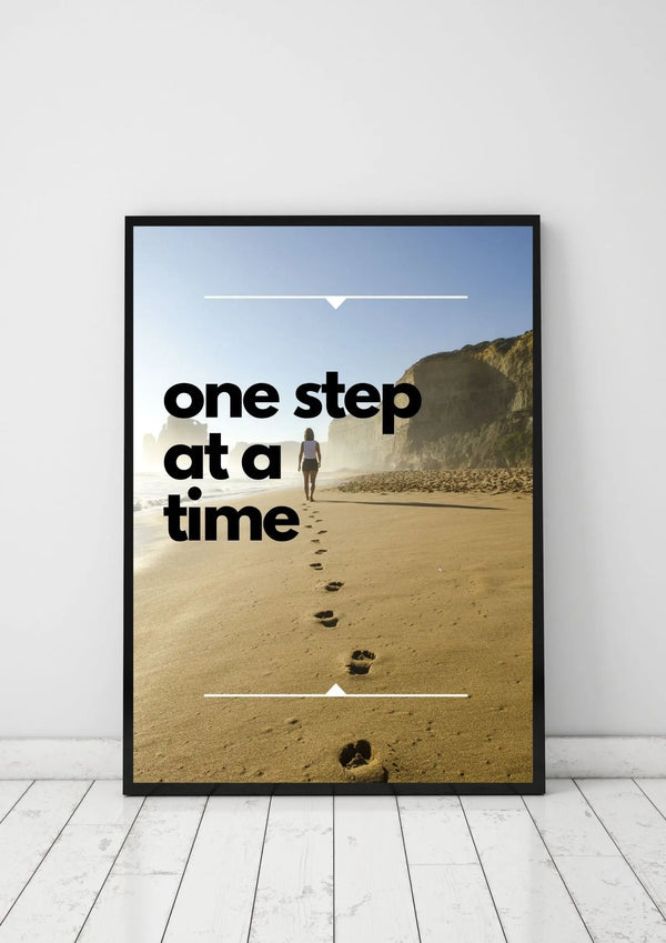 Selbstwertsteigerung | One Step at a Time Poster | Digital Download Head of Skills